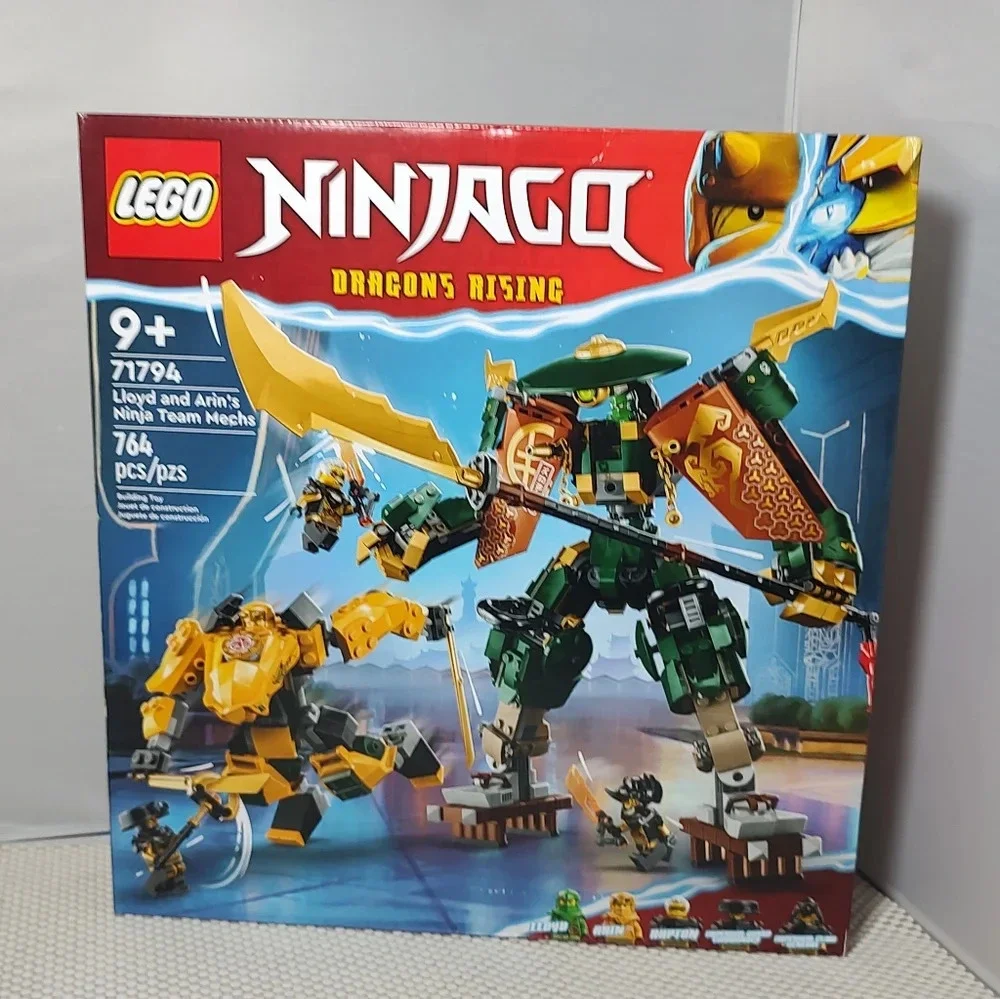 Lego Ninjago Dragon Rising 71794  Lloyd and Arin's Ninja Team Mechs Building Toy
